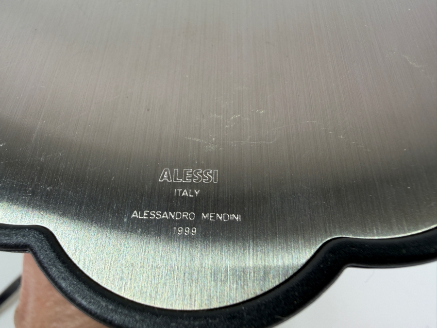 Pair Of Vintage Alessi Anna Black Candleholders And (2) Spoons (Model AM19CU) Both Designed By Alessandro Mendini in 1999 6.5'H [Photo 5]