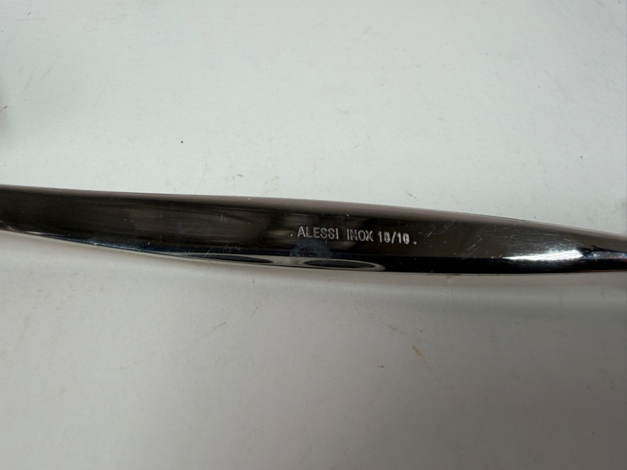 Pair Of Vintage Alessi Anna Black Candleholders And (2) Spoons (Model AM19CU) Both Designed By Alessandro Mendini in 1999 6.5'H [Photo 6]