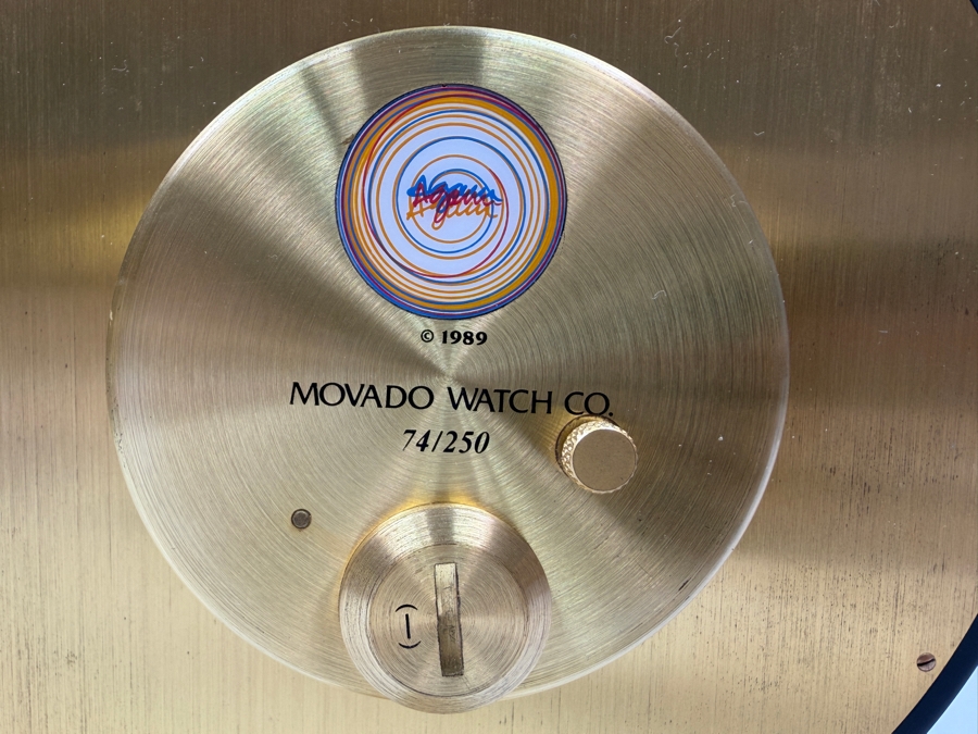 Limited Edition 74/250 Movado Love Star Desk Clock Designed By Kinetic Artist Yaacov Agam In 1989 8'H [Photo 7]