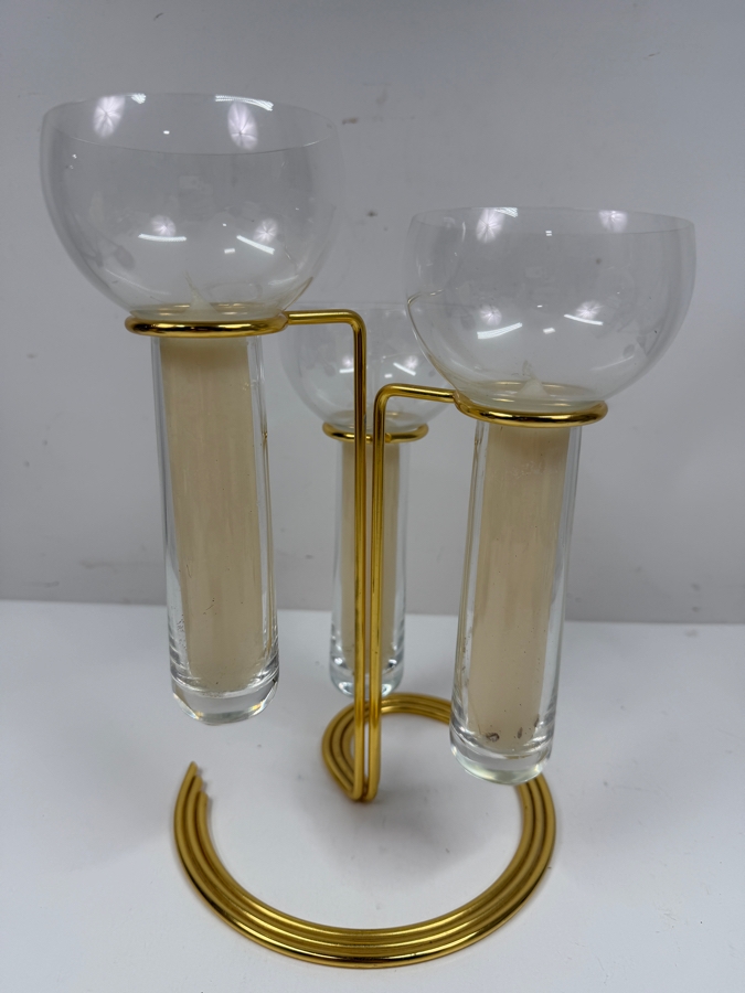 Vintage 1980s Rosenthal Aqualux Candlestick Designed By Johannes Dinnebier For The Rosenthal Studio-Line 12'H [Photo 4]