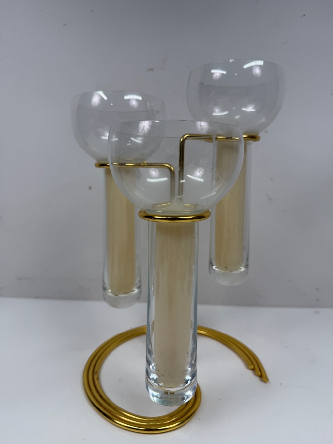 Vintage 1980s Rosenthal Aqualux Candlestick Designed By Johannes Dinnebier For The Rosenthal Studio-Line 12'H [Photo 2]
