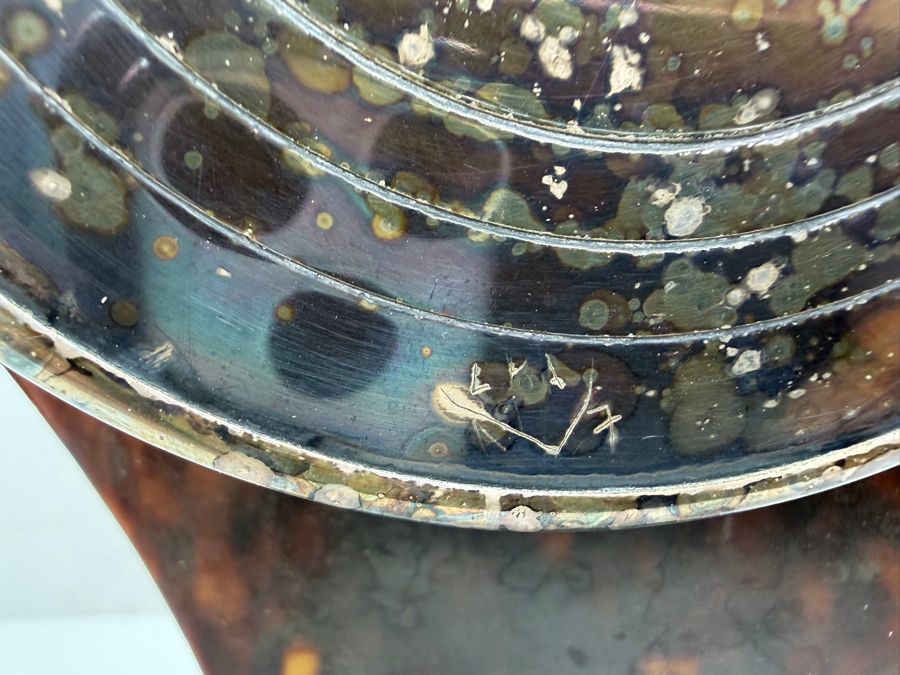 Antique Tortoiseshell And Sterling Balloon Mantle Clock - Needs Servicing 9'H X 5'W [Photo 7]