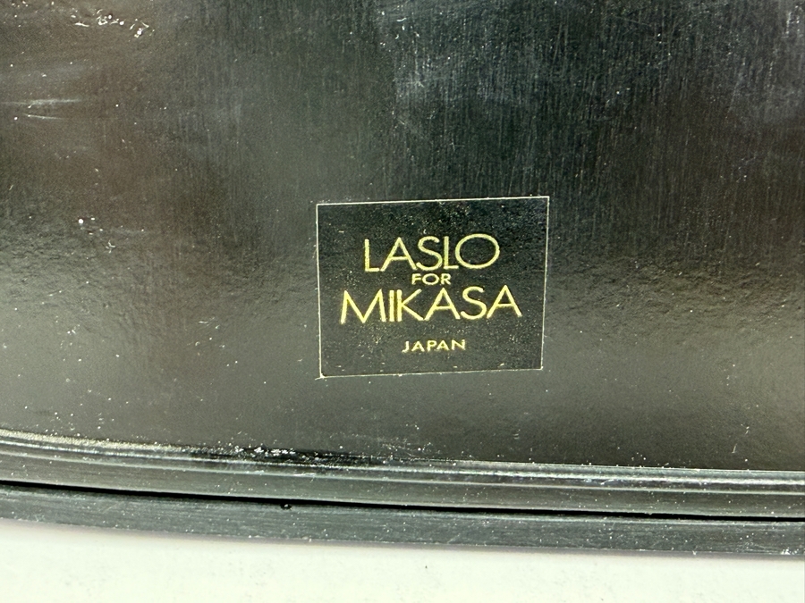 Vintage Laslo For Mikasa Japanese Quartz Wall Clock In Blue 10'W [Photo 4]
