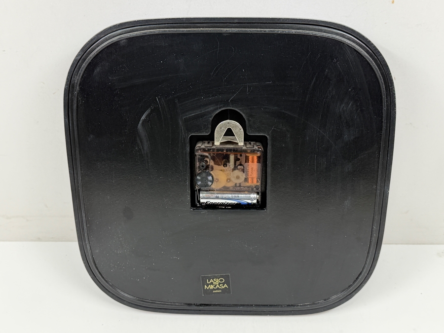 Vintage Laslo For Mikasa Japanese Quartz Wall Clock In Blue 10'W [Photo 3]