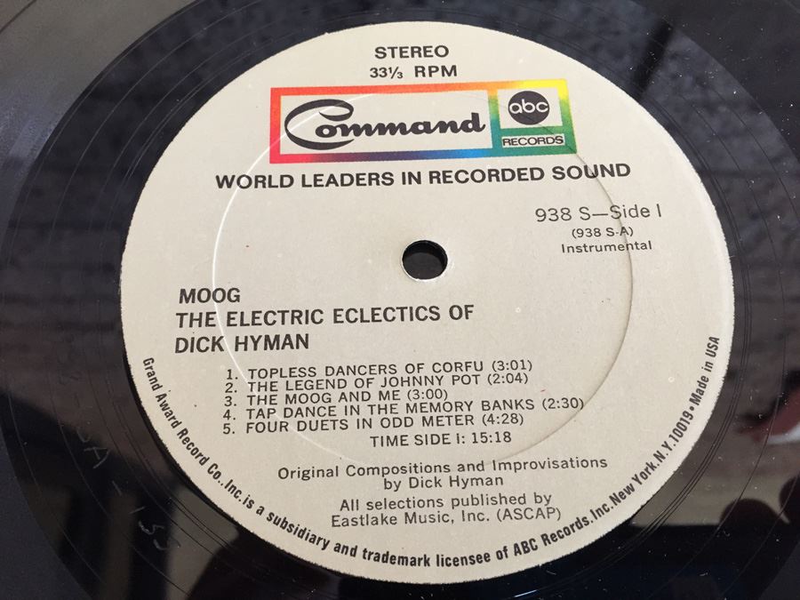 Dick Hyman ‎- Moog - The Electric Eclectics Of Dick Hyman - Command ‎- COM 938-S [Photo 6]