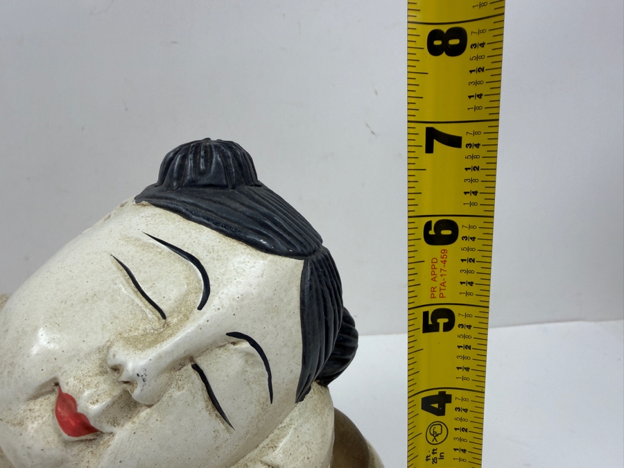 Vintage Hand Carved Wooden Sleeping Child Figurine Made In Thailand 9.5'W x 7'H [Photo 5]