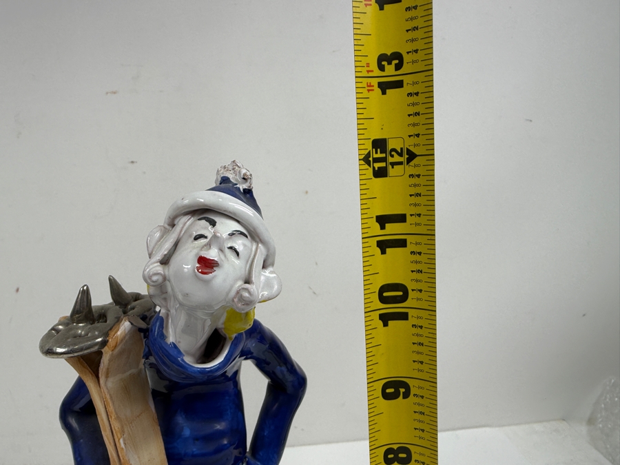 Italian Ceramic Art Sculpture Bourbon Whiskey Trophy Celebrating Skiing Excellence And A Toast To Kentucky's Famous Firsts 12'H [Photo 11]