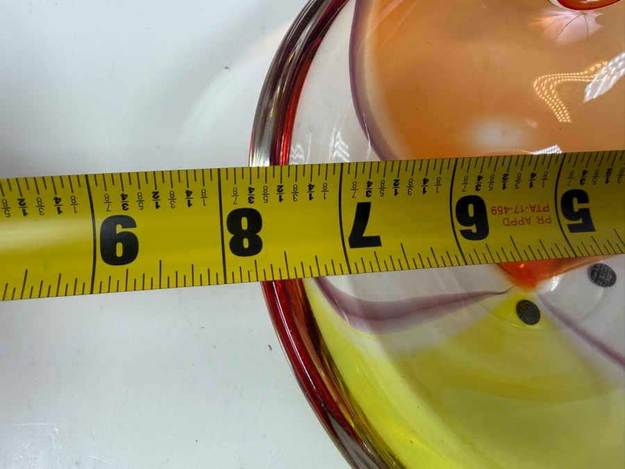 Archimede Seguso Signed Artistic Murano Glass Ashtray Mid Century Modern Italian Design Statement Piece 8'W X 3'H [Photo 9]