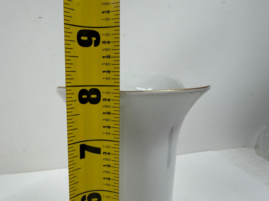 Vintage Hand-Painted Hungarian Porcelain Vase 8'H
 [Photo 6]