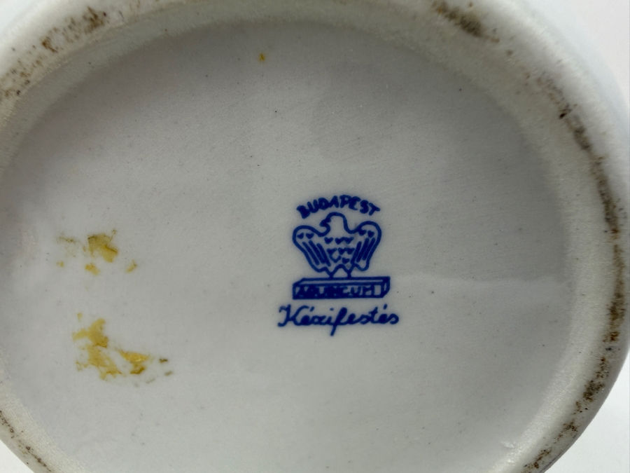 Vintage Hand-Painted Hungarian Porcelain Vase 8'H
 [Photo 5]