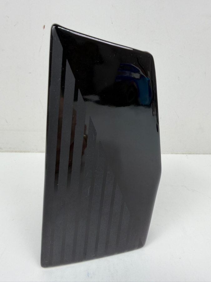 Daniel Hechter Black Ceramic Vase From Japan 6.5'H [Photo 2]