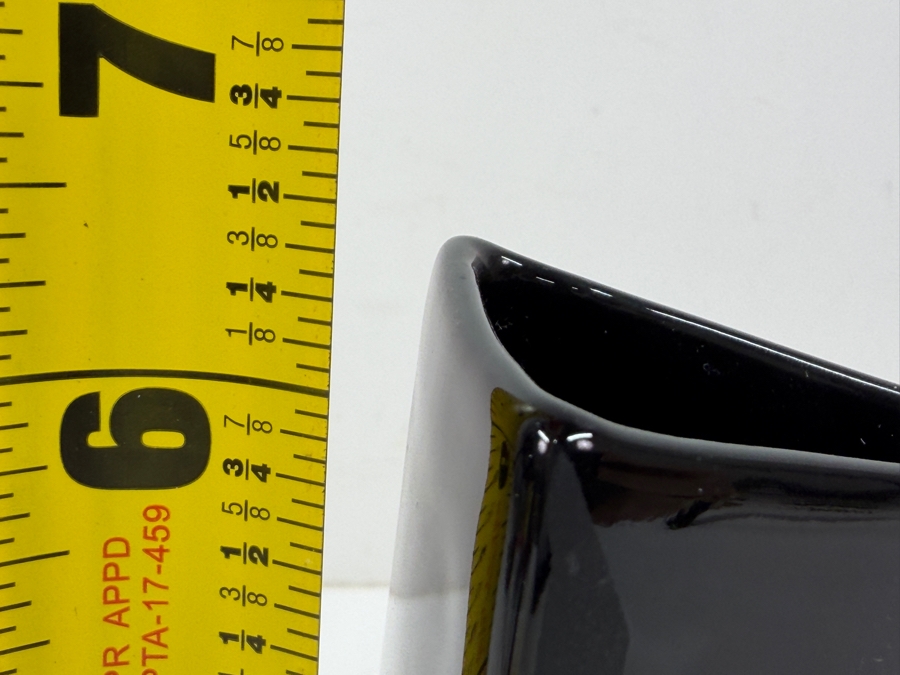 Daniel Hechter Black Ceramic Vase From Japan 6.5'H [Photo 8]