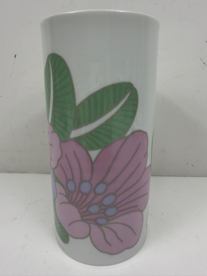 Vintage Rosenthal Studio Line Irish Spring Pattern Porcelain Vase Designed By Rosemonde Nairac In The 1970s 7.5'H
 [Photo 2]