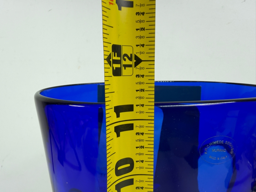 Large Murano Carnevale Art Glass Vase by Vetreria Archimede Seguso Italy 1980s 6.75'W X 11.25'H Purchased For $1,266 [Photo 15]