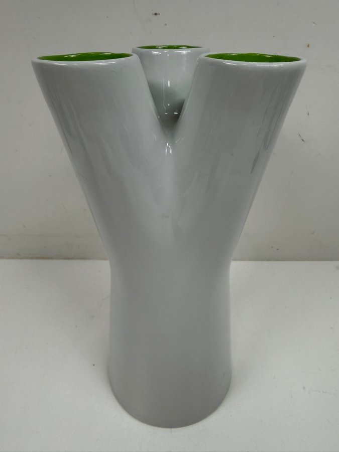 White Porcelain Sagaform Multifunctional Vase/Candleholder Designed By Jon Eliasson 10'H
 [Photo 2]