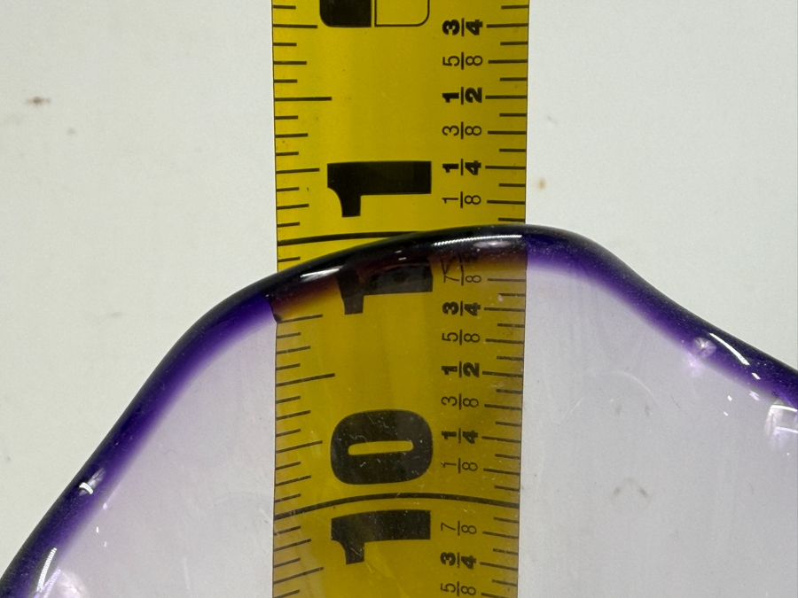 Vintage Signed Hand-Blown Art Glass Vase By Adam Jablonski For Varsava 11'H [Photo 9]