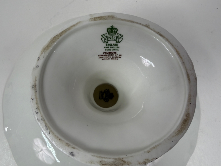 Aynsley Pembroke Fine English Bone China Cake Stand And Server 10'W x 4.5'H [Photo 5]