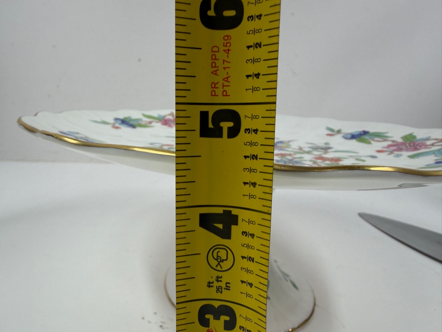 Aynsley Pembroke Fine English Bone China Cake Stand And Server 10'W x 4.5'H [Photo 9]