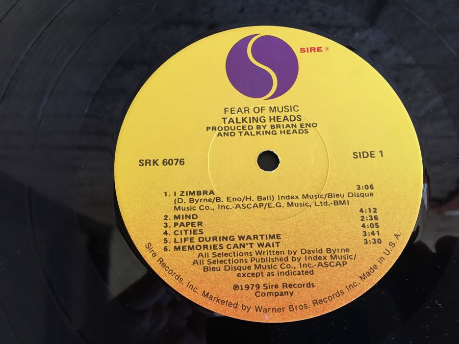 Talking Heads ‎- Fear Of Music - Sire ‎- SRK 6076 [Photo 4]