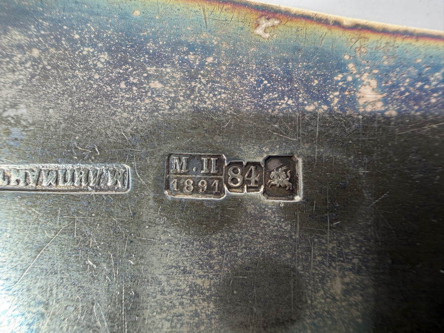 Hallmarked Russian Silver 84 (87.5% Silver) Ladle 15.25'L 283.1g Silver Melt Value $713 [Photo 8]