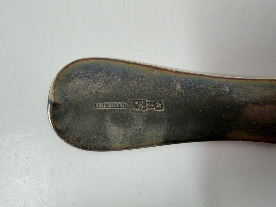 Hallmarked Russian Silver 84 (87.5% Silver) Ladle 15.25'L 283.1g Silver Melt Value $713 [Photo 6]