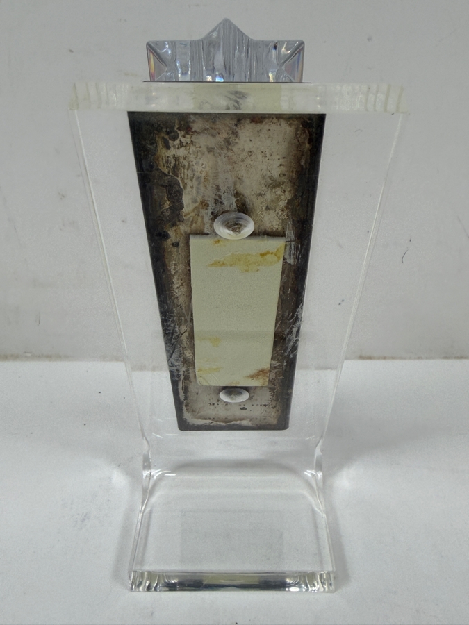 Limited Edition Daum Judaica Mezuzah Designed By Israeli Artist Yaacov Agam Made in Israel 5'H [Photo 4]