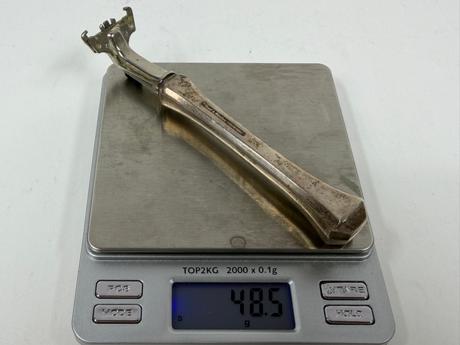 Vintage Reed & Barton Sterling Silver Monogrammed Gillette Shaving Razor 48.5g [Photo 4]