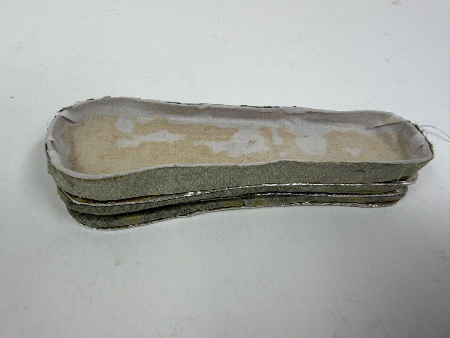 Chinese Carved Polychrome Bone Figurine Depicting A Grasshopper Resting On A Cabbage Leaf 8'W x 3.5'H [Photo 20]