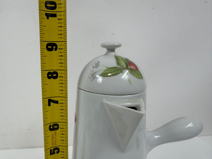 Lot Of (3) Vintage French Limoges Porcelain Items Including Footed Bowl, Plate and Coffee Pot - See Photos for Details [Photo 13]