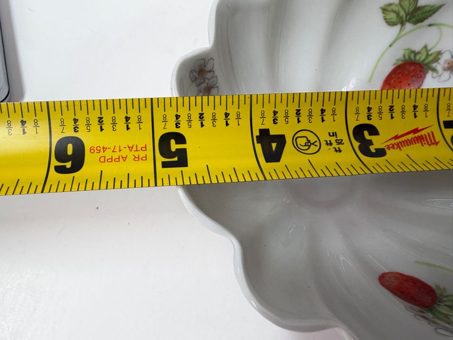 Lot Of (3) Vintage French Limoges Porcelain Items Including Footed Bowl, Plate and Coffee Pot - See Photos for Details [Photo 7]