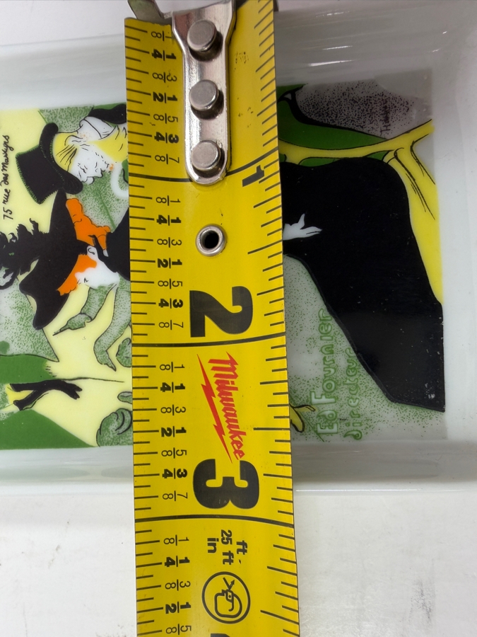 Set Of Four Toulouse Lautrec Poster Art Porcelain Trinket Dishes From Limoges France 3'W x 4'H [Photo 10]