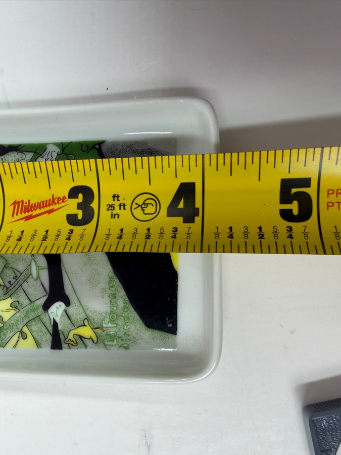 Set Of Four Toulouse Lautrec Poster Art Porcelain Trinket Dishes From Limoges France 3'W x 4'H [Photo 11]