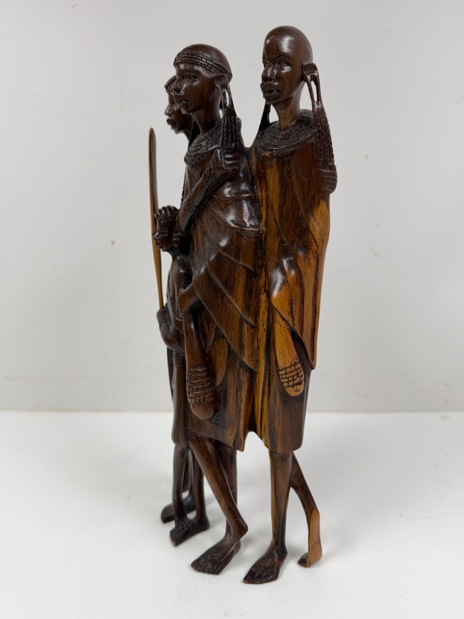 Vintage Hand-Carved African Tribal Sculpture 11'H [Photo 3]