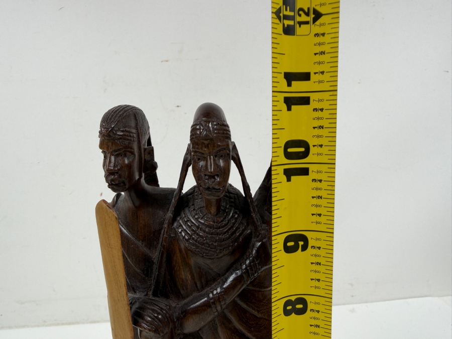 Vintage Hand-Carved African Tribal Sculpture 11'H [Photo 6]