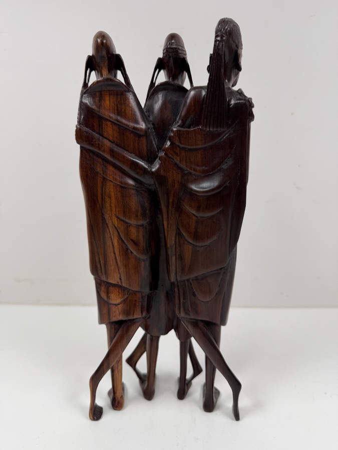 Vintage Hand-Carved African Tribal Sculpture 11'H [Photo 4]