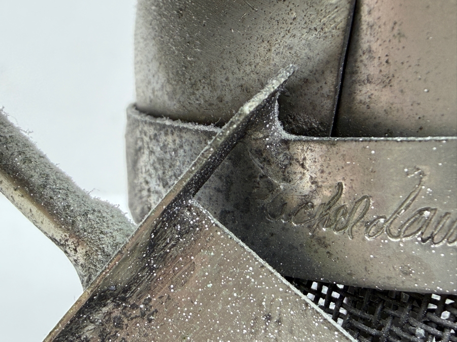 Vintage Michel Laude 'Etain' Pewter Metal Brutalist Knight Warrior Sculpture 7.5'H [Photo 11]