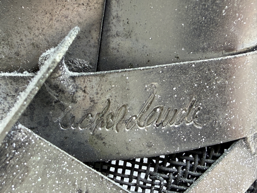 Vintage Michel Laude 'Etain' Pewter Metal Brutalist Knight Warrior Sculpture 7.5'H [Photo 9]