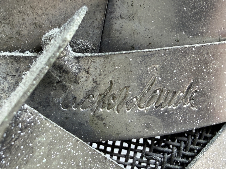 Vintage Michel Laude 'Etain' Pewter Metal Brutalist Knight Warrior Sculpture 7.5'H [Photo 8]