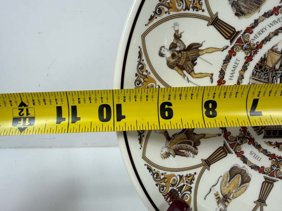 Vintage Wedgwood Of Etruria Collector's Plate Titled 'Shakespeare Characters - All The World's A Stage' 10'W [Photo 7]