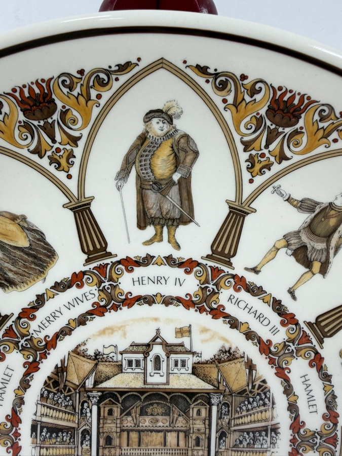 Vintage Wedgwood Of Etruria Collector's Plate Titled 'Shakespeare Characters - All The World's A Stage' 10'W [Photo 4]