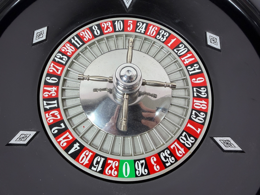 Vintage Roulette Wheel And Accessories Made In Italy 15'W X 13'H [Photo 4]