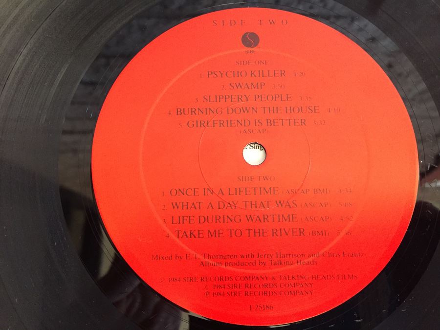 Talking Heads ‎- Stop Making Sense - Sire ‎- 1-25186 [Photo 8]