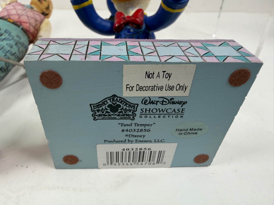 Jim Shore Heartwood Creek Vintage Male Golfer Figurine And Enesco Disney Traditions Fowl Temper Donald Duck Collectible Statue 7'H and 5'H [Photo 5]