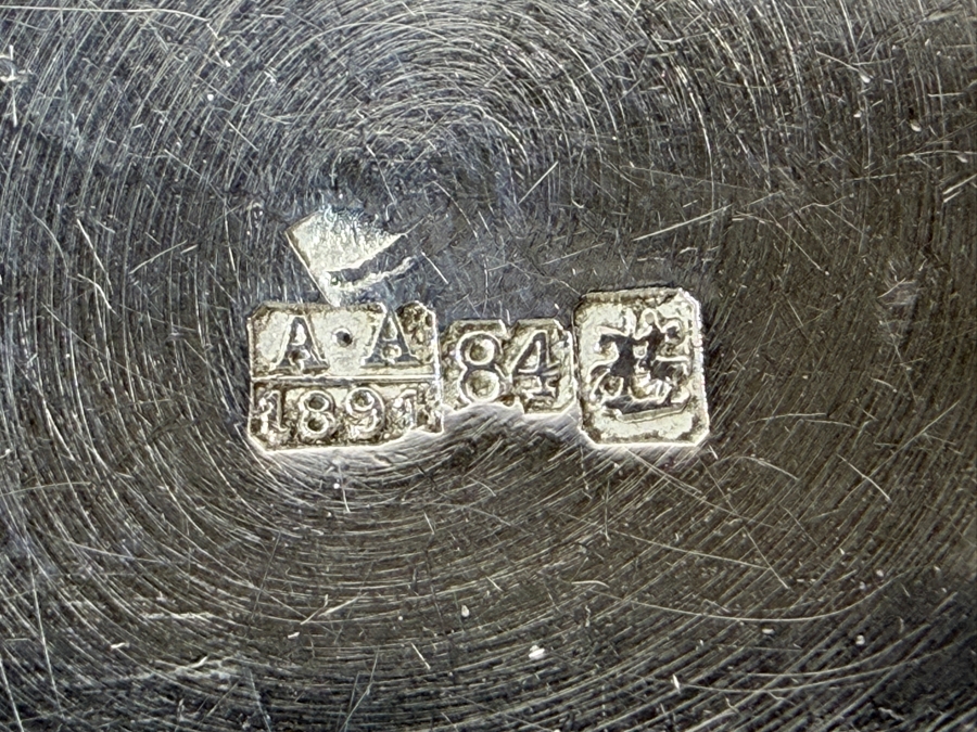 Pair Of Small Russian Silver 84 (87.5% Silver) Handled Cups 2.125'H 66.3g $167 Silver Melt Value [Photo 6]