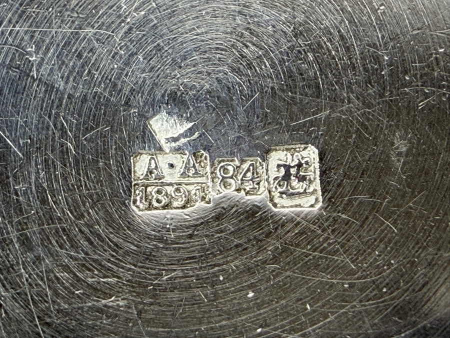 Pair Of Small Russian Silver 84 (87.5% Silver) Handled Cups 2.125'H 66.3g $167 Silver Melt Value [Photo 5]