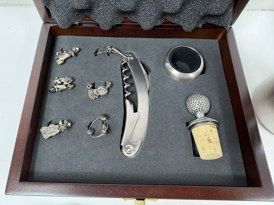 Collection Of Vintage Barware And Cocktail Tools Including Dunhill Bullet-Shaped Cocktail Shaker, Cork Lift Set And Tea Infuser From Harrods [Photo 2]