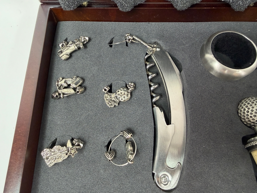 Collection Of Vintage Barware And Cocktail Tools Including Dunhill Bullet-Shaped Cocktail Shaker, Cork Lift Set And Tea Infuser From Harrods [Photo 3]