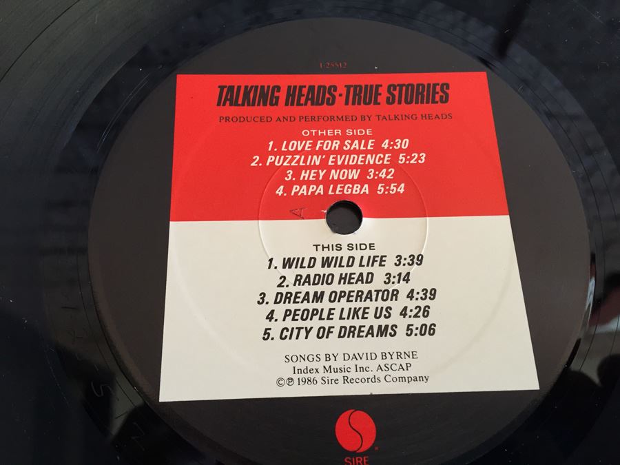 Talking Heads ‎- True Stories - Sire ‎- 1-25512 [Photo 8]