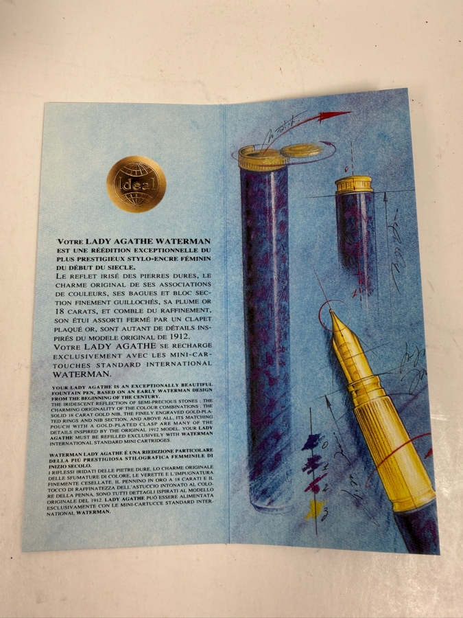 Waterman Lady Agathe Fountain Pen With Solid 18K Gold Nib [Photo 10]