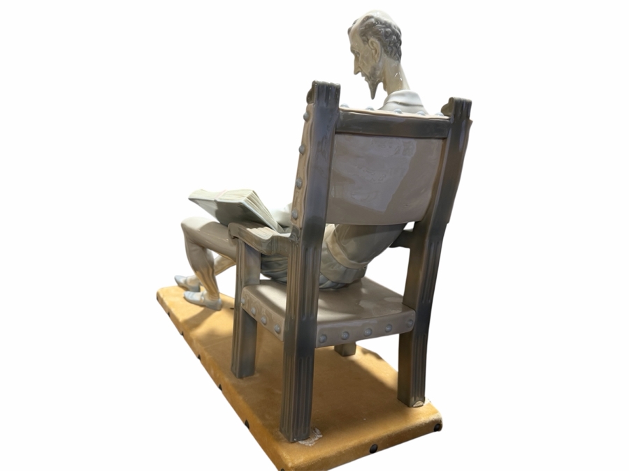 Huge Lladro Don Quixote Figurine #1030 Designed by Salvador Furió With Velvet Base 18'W X 8'D X 15'H Retails $3,110 [Photo 6]